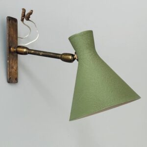 Wandleuchte Lampe Italien Stil Stilnovo Schrumpflack  1950er
