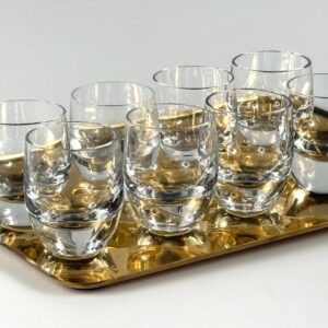 6 x Peill Putzler Schnapsglas Stamper Shot „Polo“ 1960er