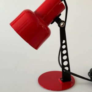 Tischleuchte Targetti Sankey Lampe Italy rot 1970er
