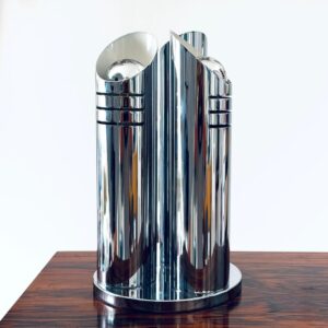 Reggiani Tischleuchte Lampe Chrom Spaceage Italy 70er