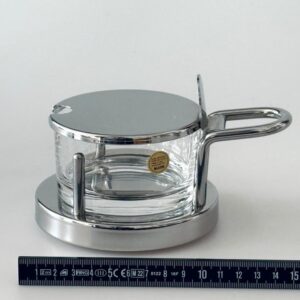 Parmesan Dose Kristall Käsedose Alessi Ettore Sottsass 1980er