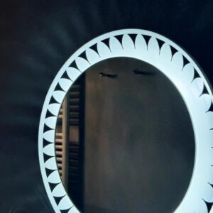 Spiegel hinterleuchtet Ernest Igl für Hillebrandt 1970er rund