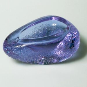 Aschenbecher Kunstglas Tschechoslowakei M.Klinger Alexandrit 60s