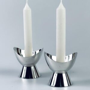 Paar Kerzenständer GAB Swedish Modern Design versilbert 1960er