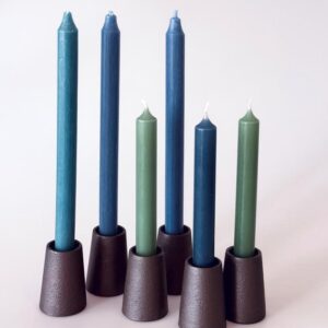 Kerzenständer Gusseisen Brutalist Vintage 6er Set