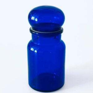 Apothekerflasche Kobaltblau Belgien Aufbewahrung Küche 1970er