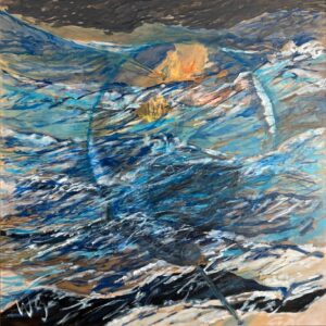 Gemälde Willi Gottschalk Acryl Meer panta rhei 2002