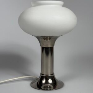 Tischleuchte Lampe Narva Lengefeld DDR Design Opalglas 1970er
