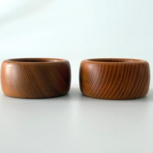 Schale Paar Ulme Rüster Schälchen midcentury modern 60er