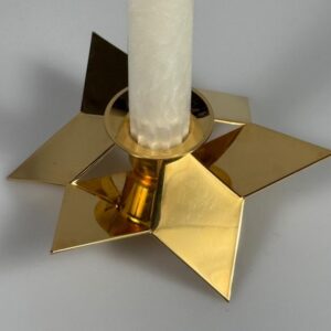 24 kt Gold Kerzenständer Design Claus Bjerring für Georg Jensen