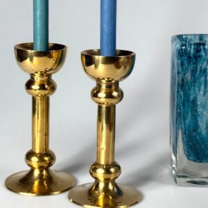 Kerzenständer Kerzenhalter Messing massiv groß Sakral Midcentury