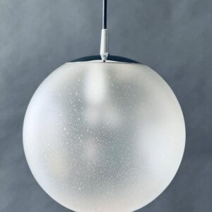 Pendelleuchte Lampe Peill & Putzler Pendel Bubble Glas 1970er
