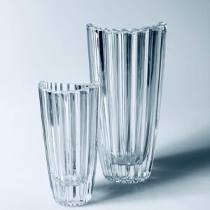 Villeroy Boch Vase Paar Bleikristall Platano 1980er