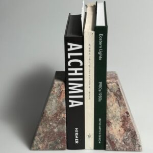 Buchstützen aus Marmor stabil vintage 1980er