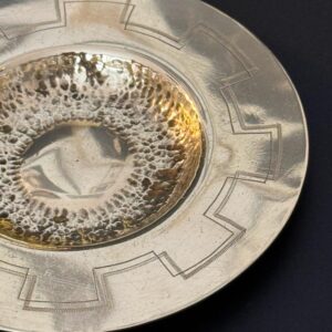 Schmuckschale Schale Aschenbecher Messing massiv Handarbeit 1960s