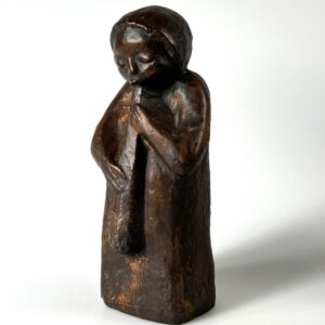 Skulptur Keramik Wiggen, Margarete K. Flötenspieler 1970/80er