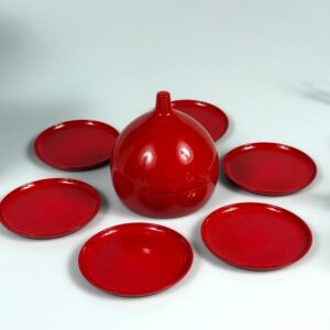 Laurids Lønborg Untersetzer Set Danish Design Zwiebel 1970er