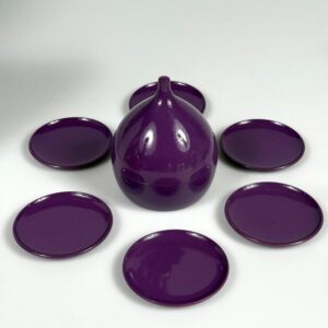 Laurids Lønborg Untersetzer Set Danish Design Zwiebel 1970er