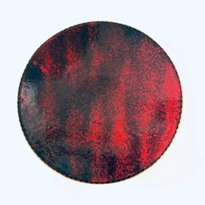 Schale Emaille Handarbeit Teller Gebr.  Becker Beckum 1960er