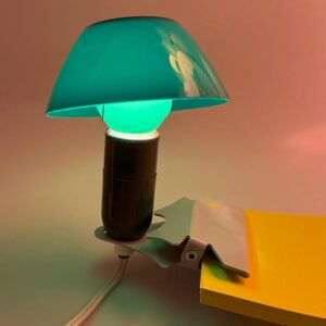 DDR Lampe Klemmleuchte Leselampe grün Vintage Design 1980s