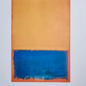 Mark Rothko Kunstdruck ‘Yellow, Blue on Orange’ gerahmt 70 x 100