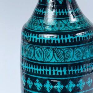 Safi Bodenvase Keramik Vase Marokko türkis 60 cm  1970er