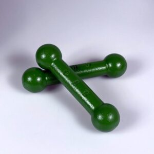 Hanteln Vintage Eisen grün Trimmpaket Eisenwerke ovp 1970er