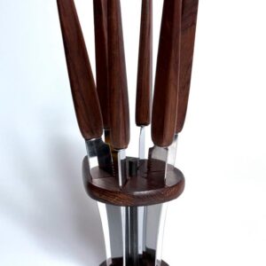 Palisander Obstmesser Solingen Set 6 Stück Danish Design 1960s