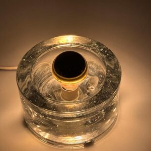 3x Wila Wandlampe Lampe Glas Eisglas Bubble 1970er