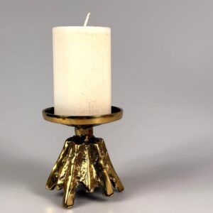 Dalbeck Kerzenständer Brutalist Bronze massiv 1960er