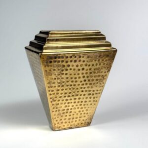 Große Vase Messing gehämmert epns England 1950er