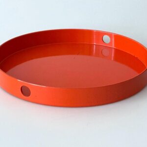 artipresent design Tablett rund Orange pop art 1960er