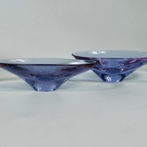 Glas Schalen Design M. Klinger Alexandrit 1960er