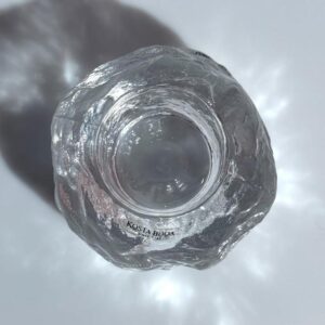 Kosta Boda Teelichthalter Snowball Design Ann Wärff Vintage