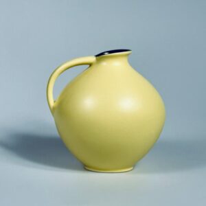 Vase Ursula Fesca für Wächtersbach Taxis gelb Henkelvase 1950er