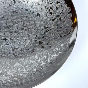 WMF Schale Ablage Konfektschale versilbert grafisch 1970er