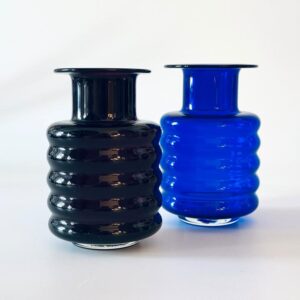 Vase Marita Voigt DDR Design Glas VEB Harz Kristall Space Age