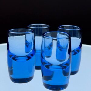 4 Schnapsgläser Shots Midcentury modern Sweden 1960er