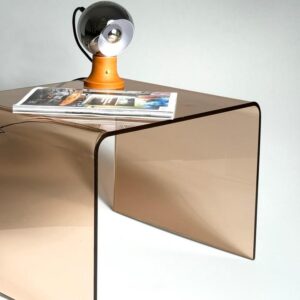 Plexiglas Beistelltisch Sidetable Mauve Frankreich 1970er