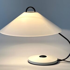 Tischleuchte Groß Lampe Italien weiß schwarz Tischleuchte 1970er