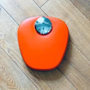 Krups Personenwaage Spaceage Orange Mechanisch 1960er