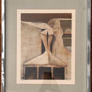 H.O. Müller-Erbach Lithografie 1974 ltd. 267/300 gerahmt