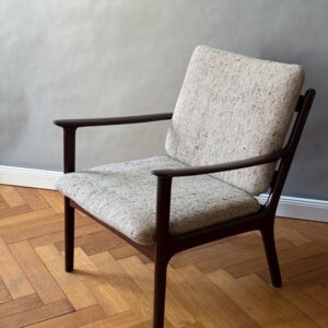 Sessel PJ112 Wanscher Poul Jeppesen Mahagoni 1950er