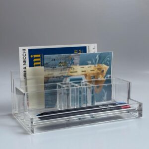 Guzzini Schreibtisch Organizer Ciocca Lucite 1970er