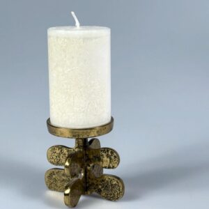 Gallo Kerzenständer Brutalist Bronze massiv 1970er