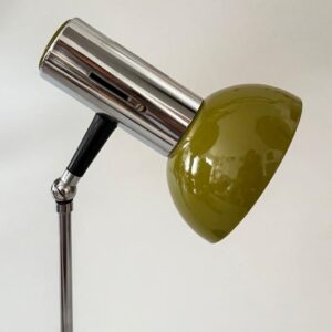 Tischleuchte Lampe Olivgrün Italy Vintage 1960er