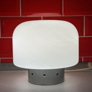 Stilux Milano Tischleuchten 70s Paar Lampe Italy Glas