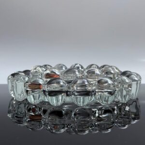 Bubble Glas Schale Ablage Aschenbecher Vintage 1970er