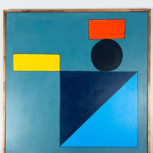 Bauhaus Öl Gemälde Reproduktion 62 x 62 gerahmt