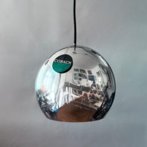 1/3 Cosack Pendelleuchte Lampe Spaceage Eyeball Chrom 1970er